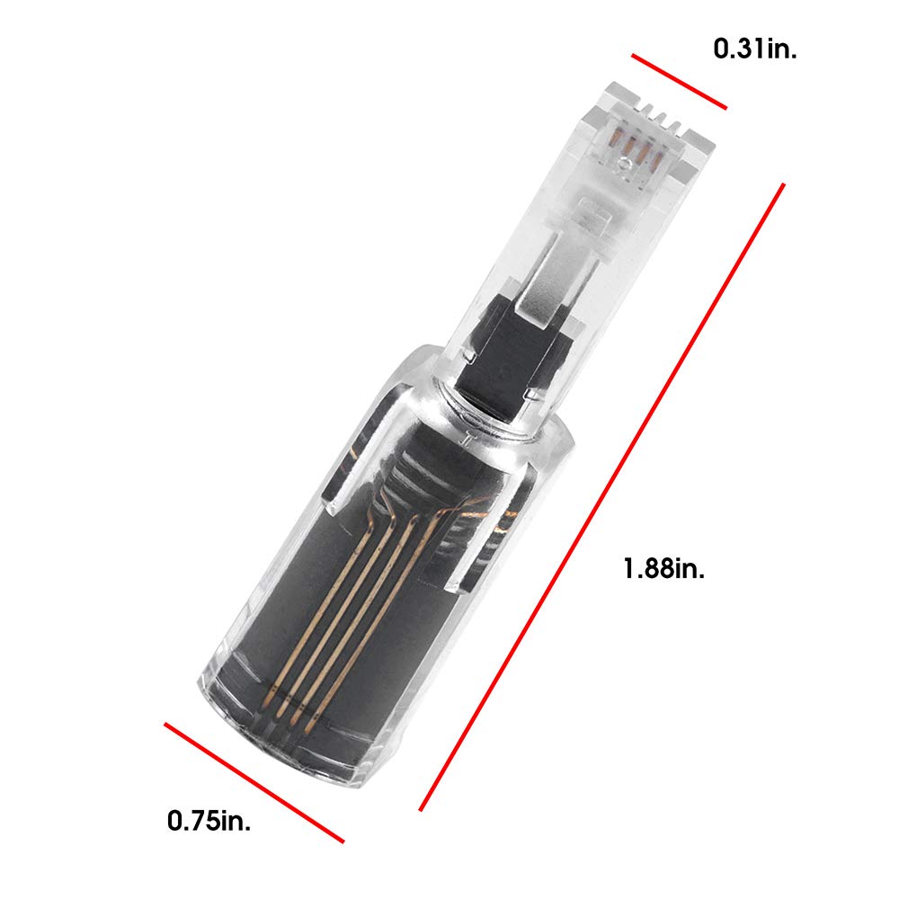 Power Gear Telephone Cord Detangler, 3 Pack, Tangle Free 360 Degree Rotation, Plug Into Landline Phone Handset, For Use In Home