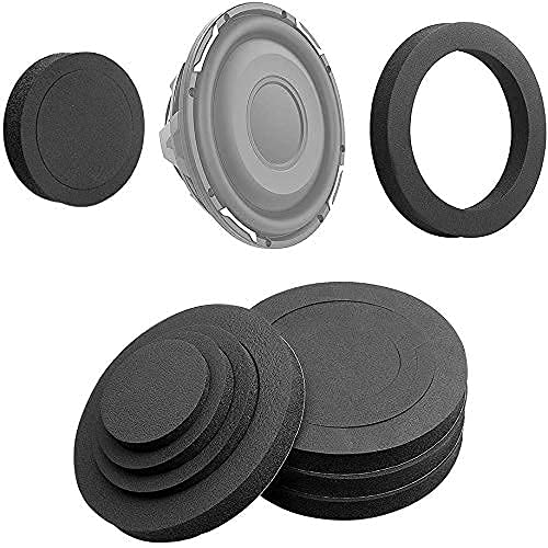 Rdbs 6'' 6.5'' 6.75'' Car Speaker Foam Rings Universal Self Adhesive Speaker Fast Rings Sponge Bass Blocker Kit Waterproof High