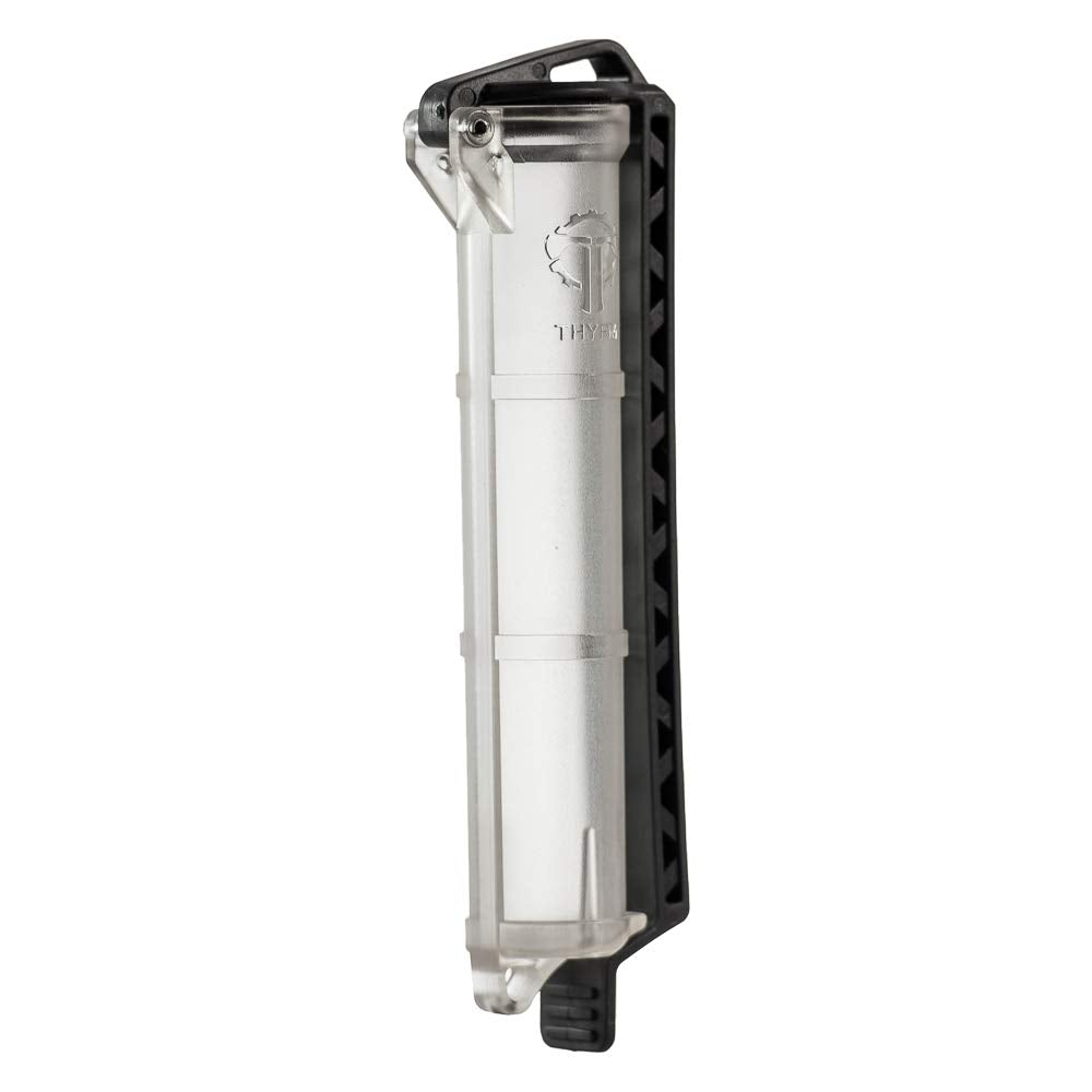 Thyrm Cellvault Battery Storage (Clear) Case For Aa, Aaa, Cr123 Batteries, Survival Gear, Matches, Made In Usa