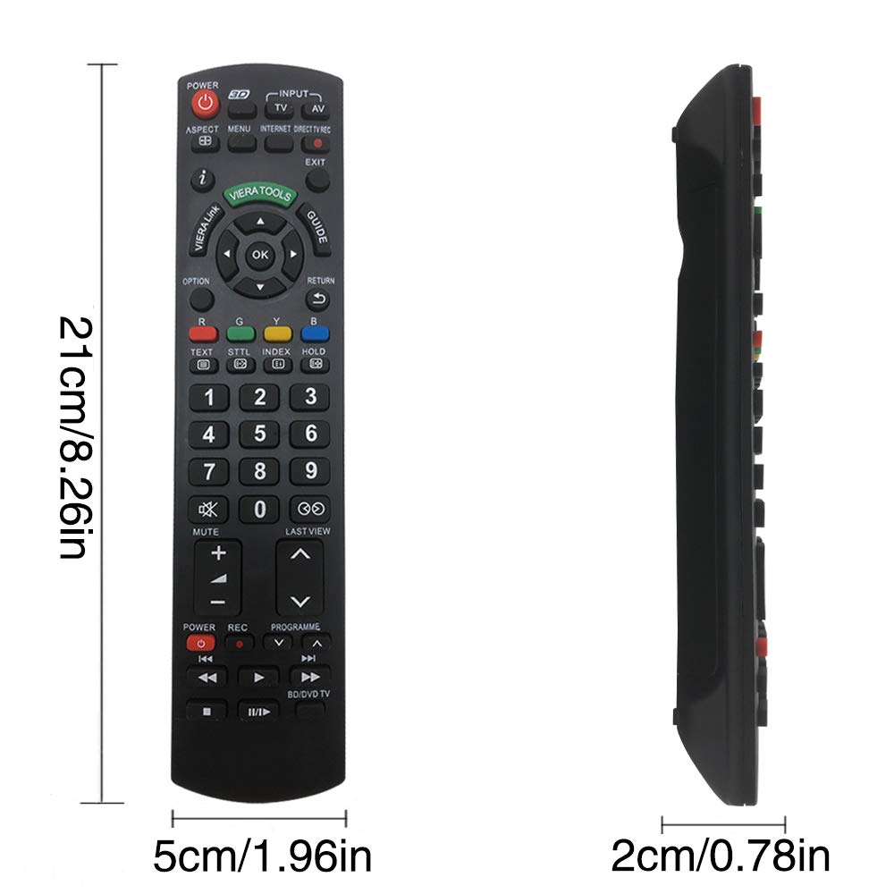 Universal Remote Control For Panasonic Tv Remote Control Works For All Panasonic Plasma Viera Hdtv 3D Lcd Led Tvdvd Playerav Rec