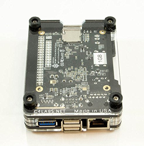 Rock64 Case Zebra Black Ice For The Rock64 Media Board ~ C4Labs