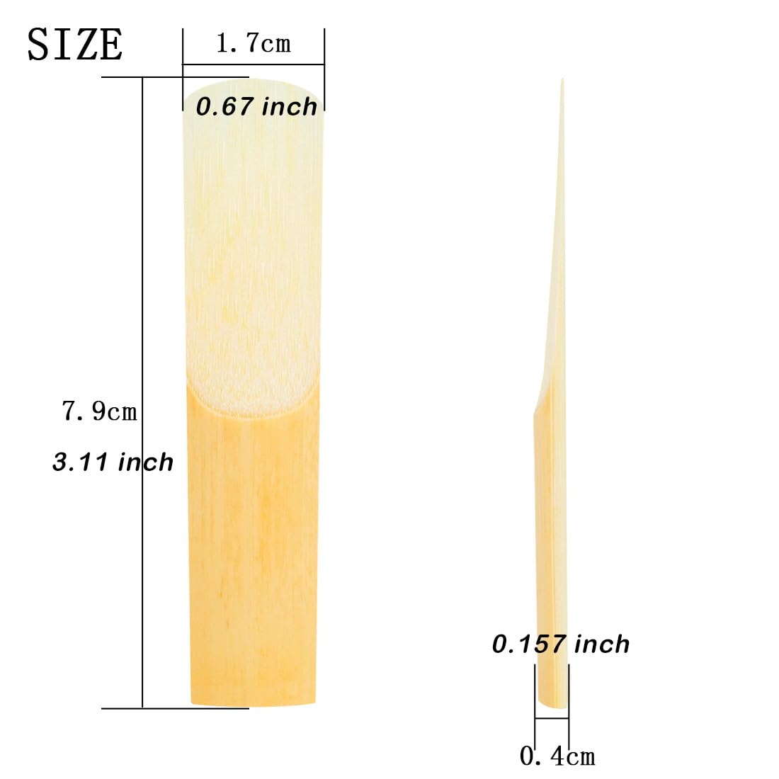 10Pcs Tenor Saxophone Reeds For Tenor Sax Strength 2.5