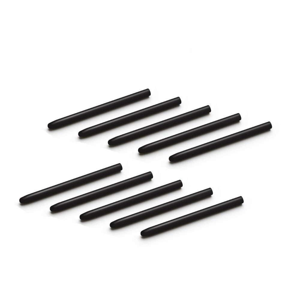 New Standard Replacement Nibs For Wacom Bamboo & Intuos Pens 20 Pack Black