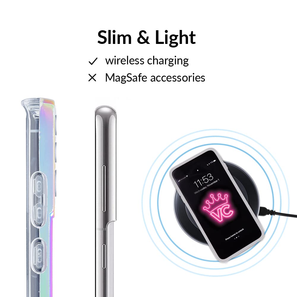 Velvet Caviar Compatible With Samsung Galaxy S23 Ultra Case For Women [8Ft Drop Tested] Cute Protective Phone Cases - Iridescent