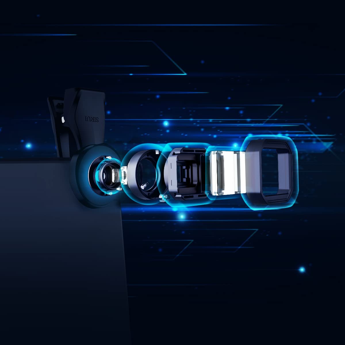 SIRUI VD-01 Anamorphic Lens 1.33x for Smartphones - Cinema Lens, Anamorph, Single Size, Enhance Your Mobile Filmmaking