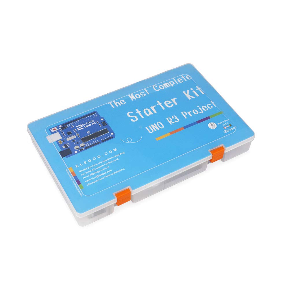 ELEGOO UNO R3 Starter Kit - 200+ Components, Arduino IDE Compatible, Model EL-KIT-001, V1.0