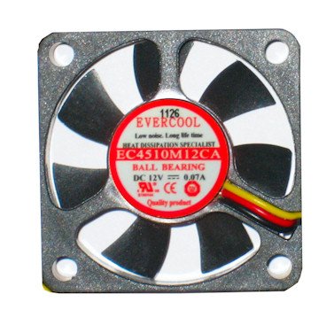 Evercool Fan 45X45X10Mm 3Pin 12V Fan Ec4510M12Ca