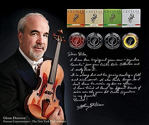 Cecilia Signature Formula Rosin For Violin, Rosin Specially Formulated Violin Rosin For Violin Bows (New Liquid Form Blending Me