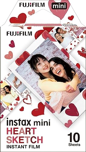 Fujifilm Instax Mini Heart Sketch Film   10 Exposures