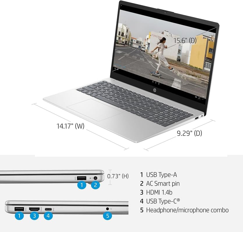 Hp Touch Screen Business Laptop Computer, 15.6'' Fhd Ips Led Display, Intel Core I7-1355U, Windows 11 Pro, Numeric Keypad, Camer