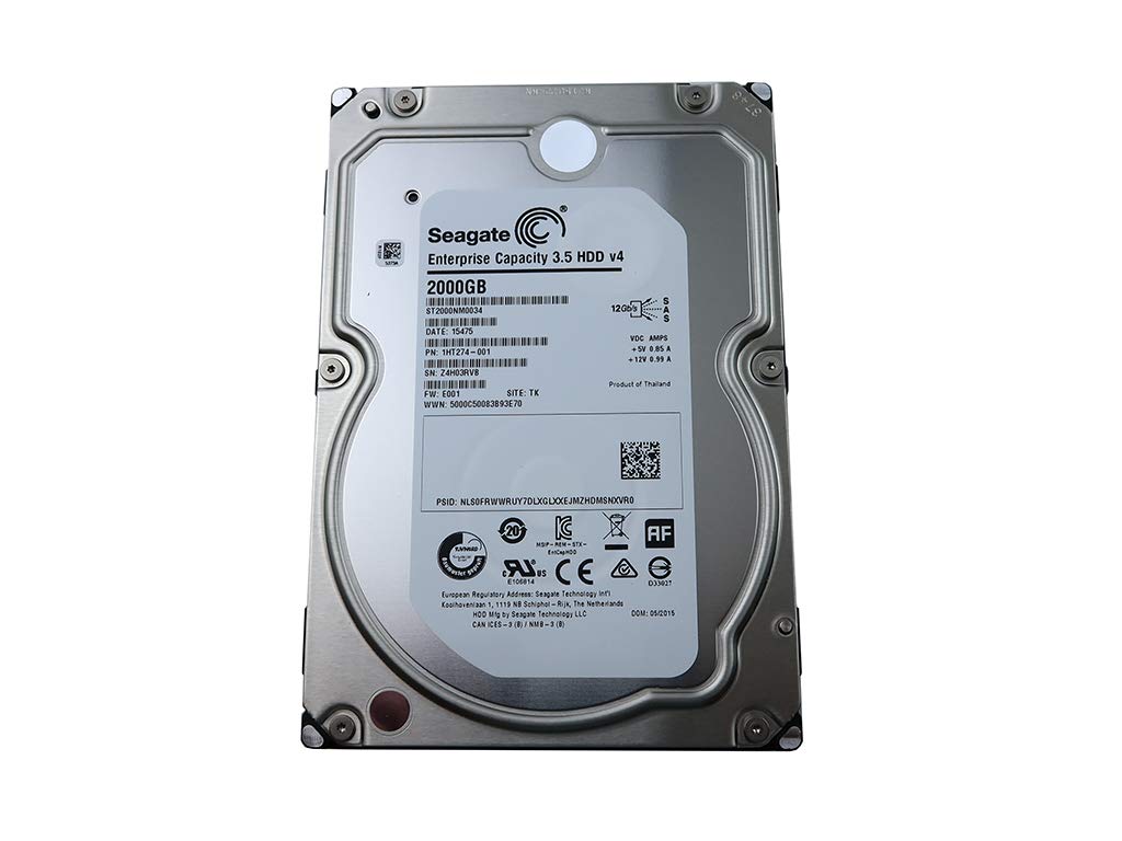 Seagate 2Tb Enterprise Capacity 3.5 Inch Hdd 128 Mb Cache Internal Drive (St2000Nm0034)