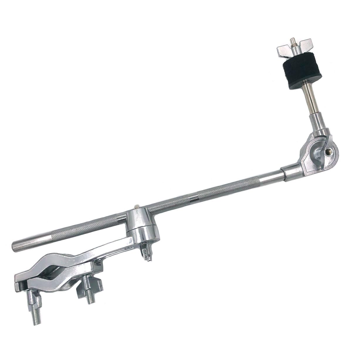 TUOREN Adjustable Cymbal Boom Arm With Mounting Clamp - 14.5 Inch Percussion Straight Arm for Drum Set Stand