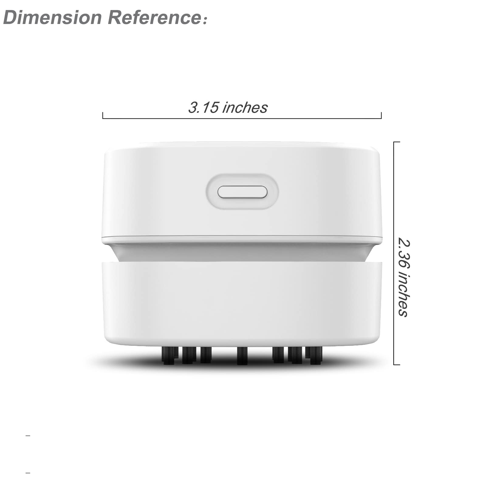 Vishui Upgrade Desk Vacuum Cleaner, Rechargeable Mini Table Dust Vaccum Cleaner, Cordless Energy Saving High Endurance Up To 180