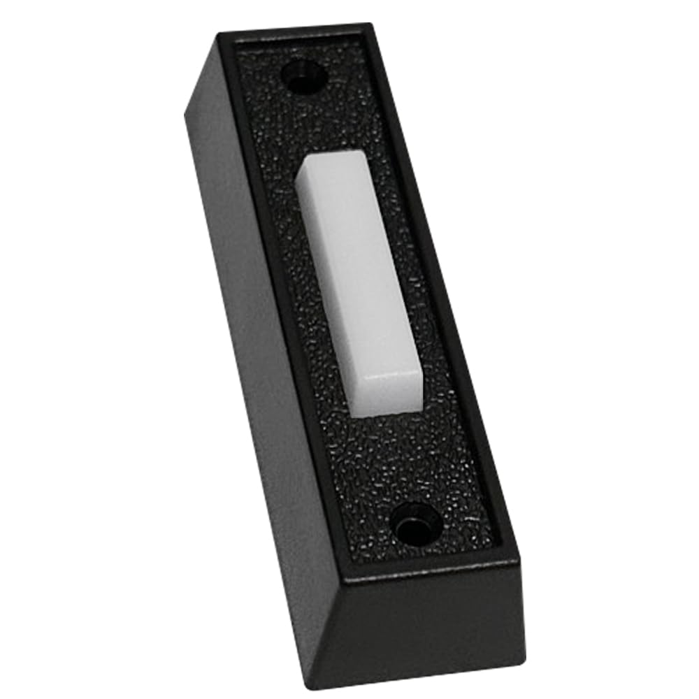 Wesua Led Lighted Doorbell Button Push Switch Wall Mounted For Chime Ring (White)