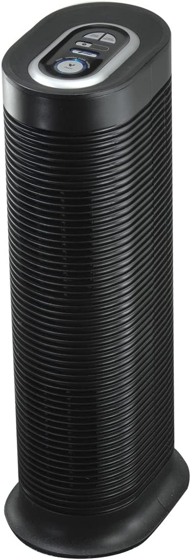 Honeywell Allergenplus Hepa Tower Air Purifier, Allergen Reducer For Medium Large Rooms (170 Sq Ft), Black   Wildfire/Smoke, Pol