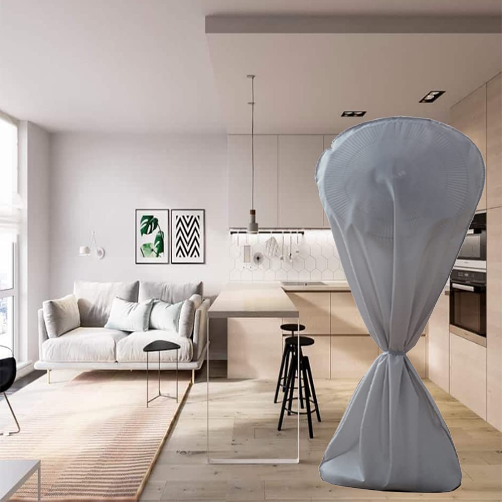 Bosking Electric Fan Dust Cover 420D Heavy Duty Standing Round Fan Cover Washable All Electric Fan Sleeve Waterproof Dustproof P