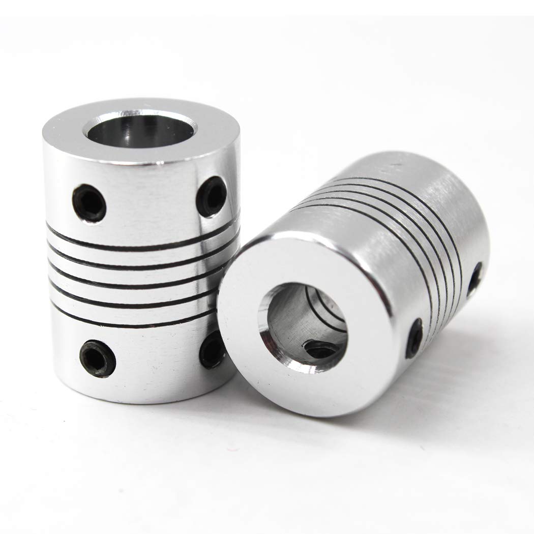 6Mm To 10Mm Flexible Shaft Coupling 25Mm Length Aluminium Alloy Flexible Coupling For 3D Printer And Cnc Machine Pack Of 10 (Wre