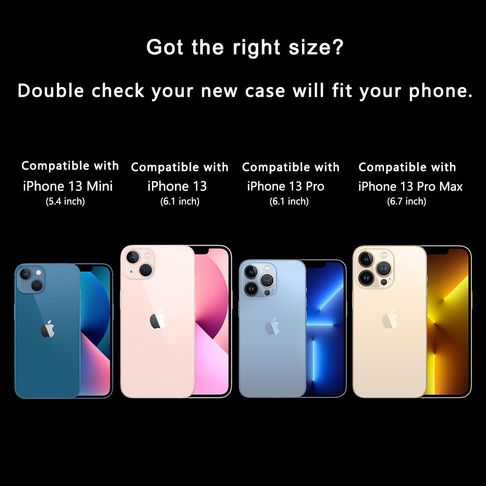 Ook Clear Case For Iphone 13 Case 6.1 Inch 2021, Beach Pattern Shockproof Clear Cover With Screen Protector For Men Women