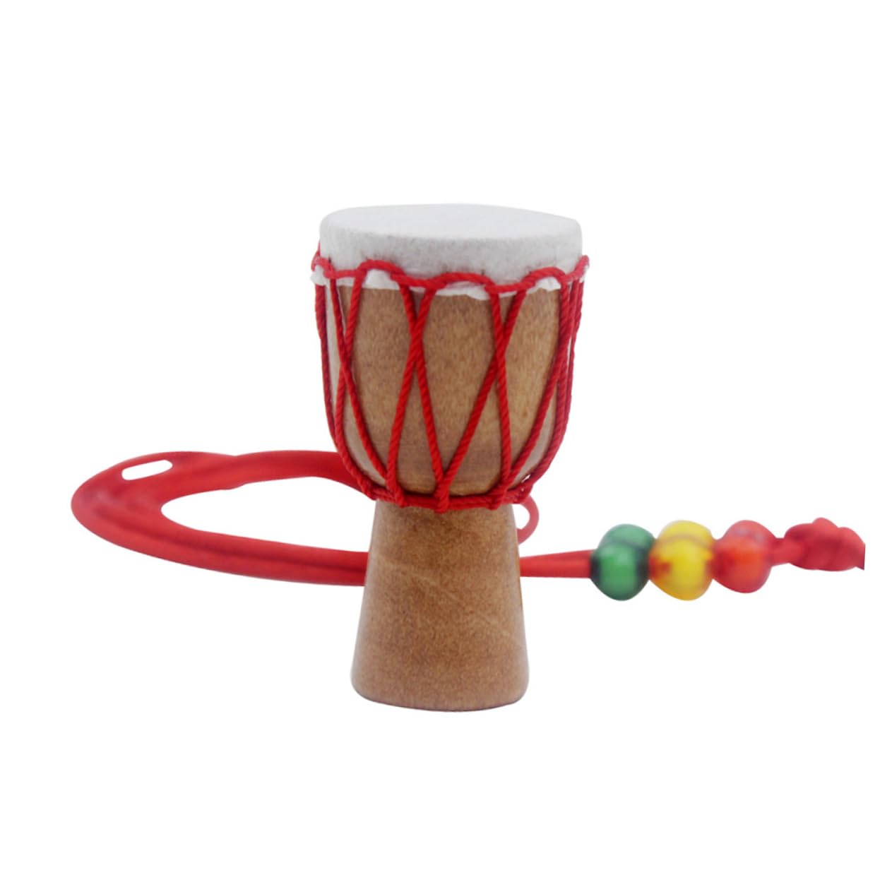 ibasenice African Drum Necklace Wooden Mini Djembe for Music Enthusiasts Decorative for Boys and Girls