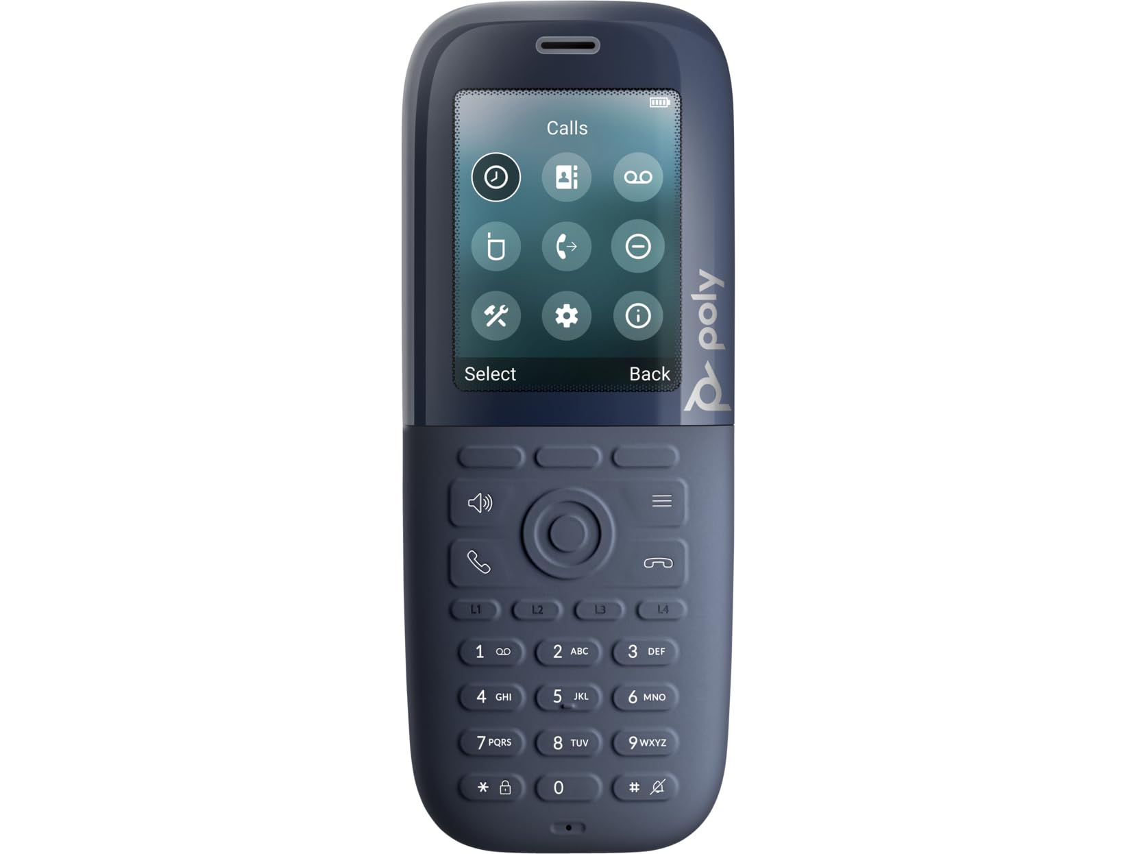 Poly Rove 30 DECT Phone Handset - Cordless - DECT - 2.4 Screen Size - Audio - Headset Port - 18 Hour Battery Talk Time - Black