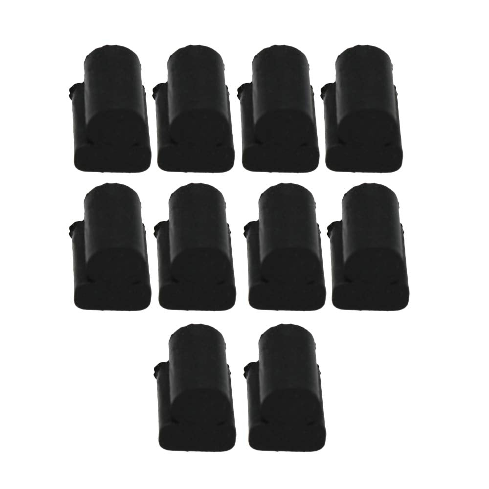 BQLZR Large Euphonic Tuba Horn Rubber Pad Silicone Pad Rotary Valve Rubber Anti-noise Black Pack of 10