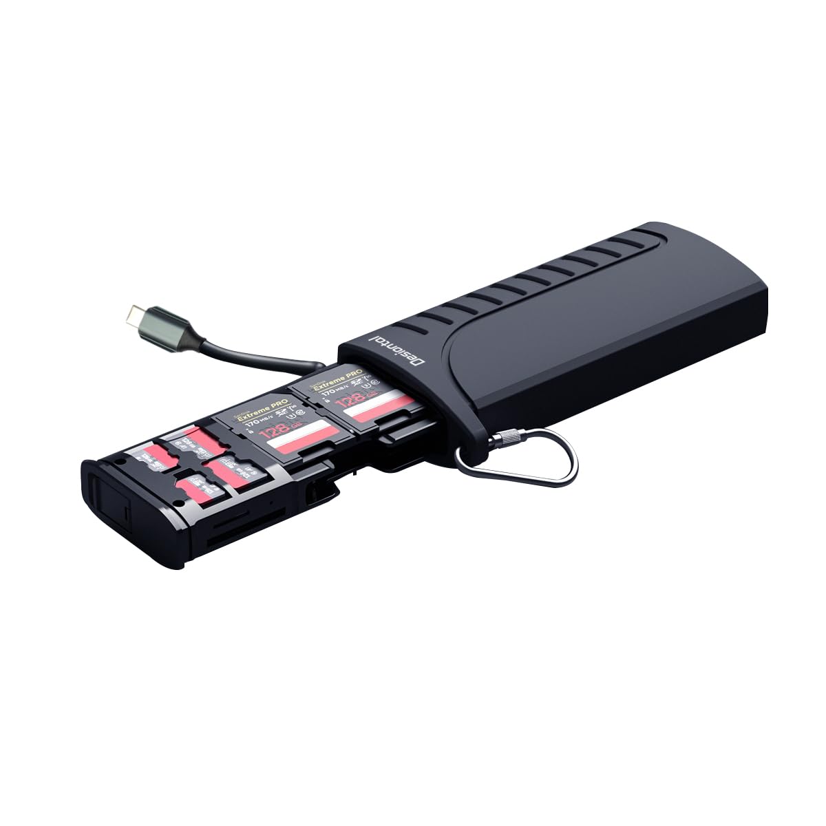 Card Reader For Camera Memory Card,2 In 1 Sd Card 5Gbps Readers Usb3.1 Dual Card Reader Memory Card Case Waterproof Holder 6 Tf/