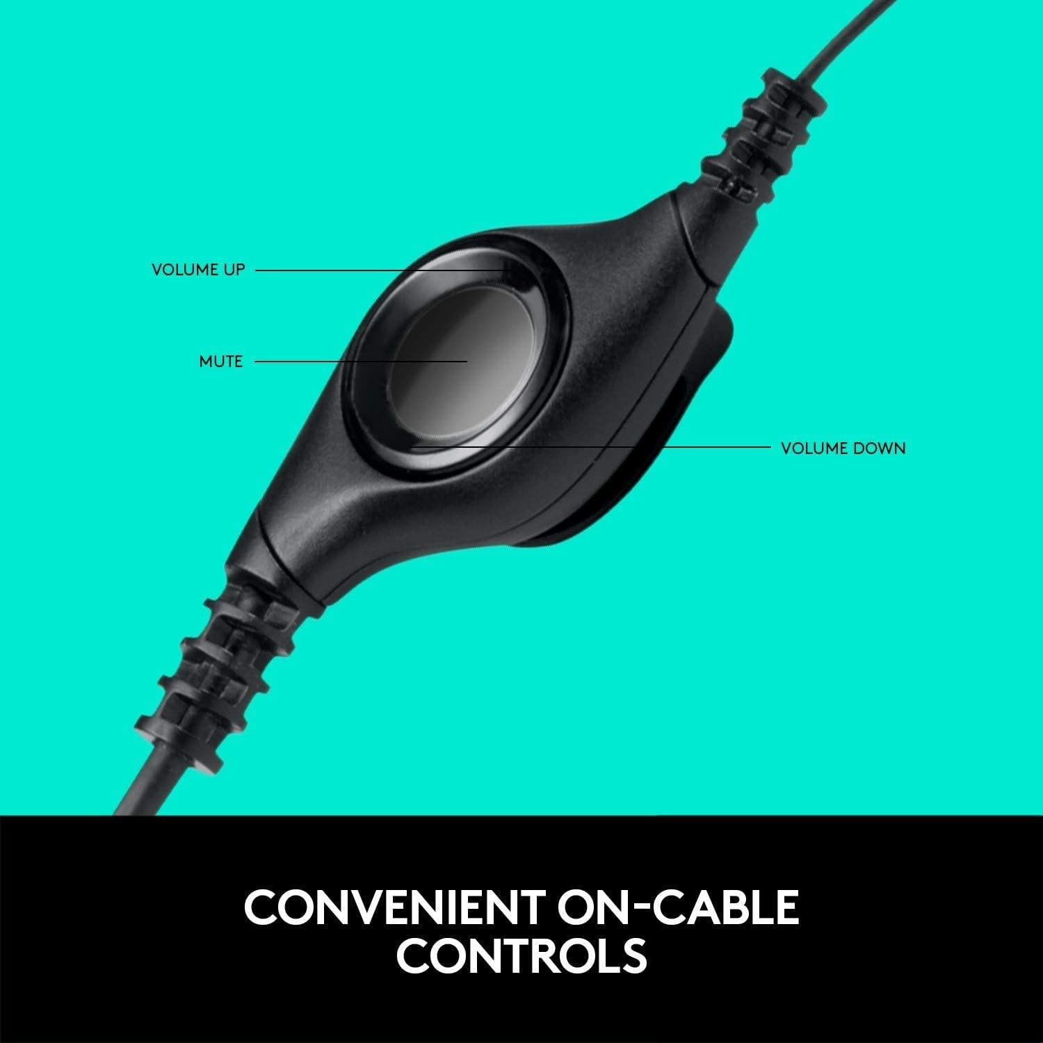 Logitech Clearchat Comfort/Usb Headset H390 (Black)