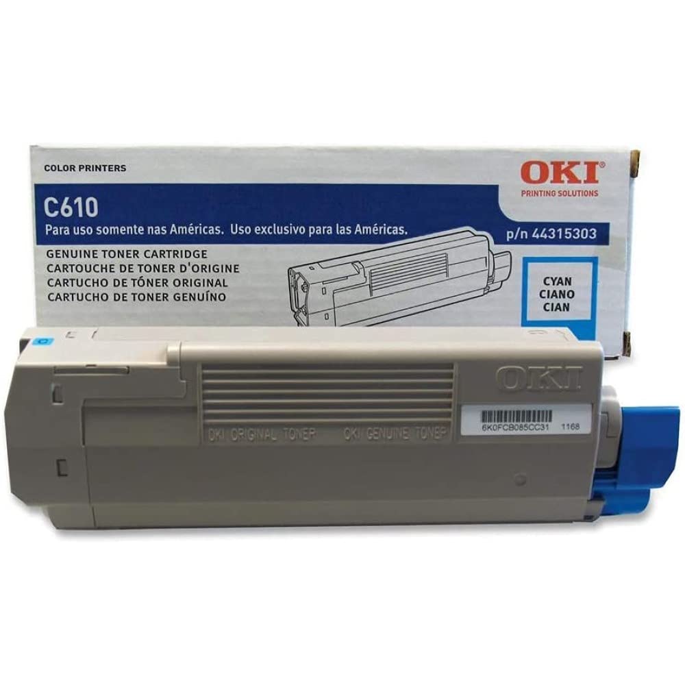Okidata 44315303 C610 Series Cyan Toner Cart