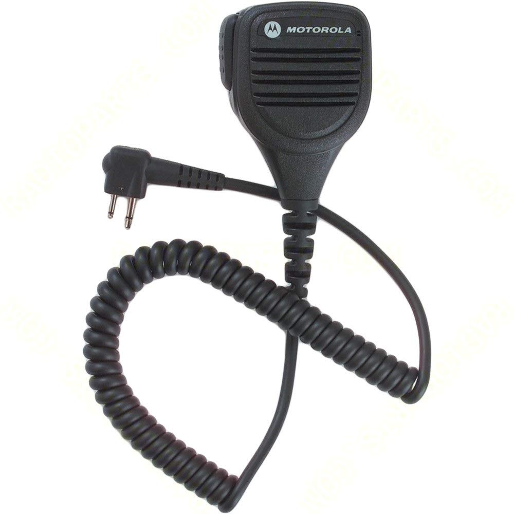 Motorola Original OEM PMMN4013 PMMN4013A Remote Speaker Microphone with 3.5mm Audio Jack, Coiled Cord & Swivel Clip, Intrinsical