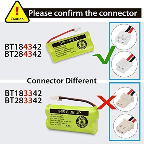 Qtkj Bt18433 Bt28433 Bt184342 Bt284342 Bt 1011 Cordless Phone Battery For Vtech Cs6209 Cs6219 Cs6229 Ds6301 Ds6101 Bt 1018 Bt 10