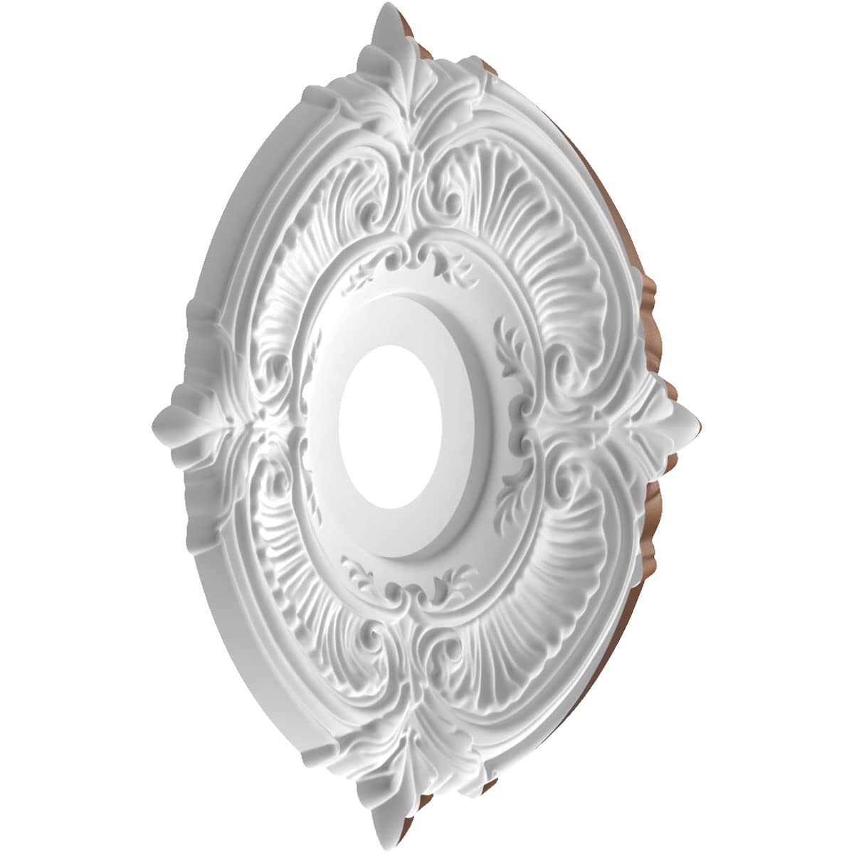 Ekena Millwork Cmp16Atdru Attica Thermoformed Pvc Ceiling Medallion (Fits Canopies Up To 5 5/8), 16Od X 3 1/2Id X 1P, Universal