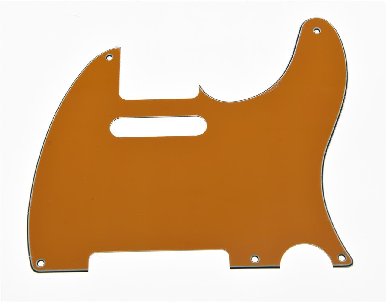 KAISH American Vintage 5 Hole Tele Style Pickguard Guitar Pick Guard Scratch Plate for Telecaster/Tele Orange 3 Ply