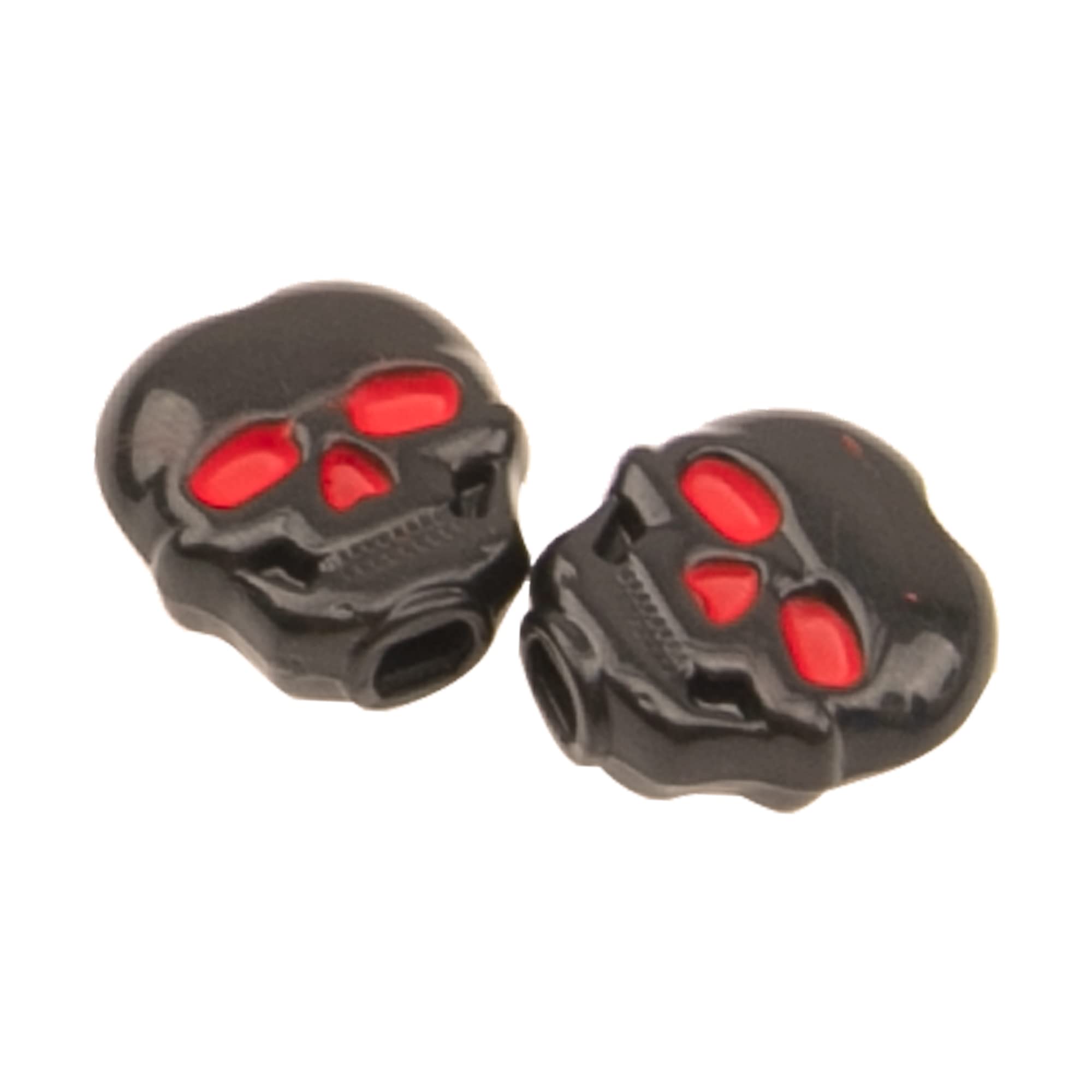 6Pcs Yootones Guitar Tuning Peg Cap, Skull Shape Tuning Key Button Hat Compatible With Folk, Electric And Acoustic Guitar (Black