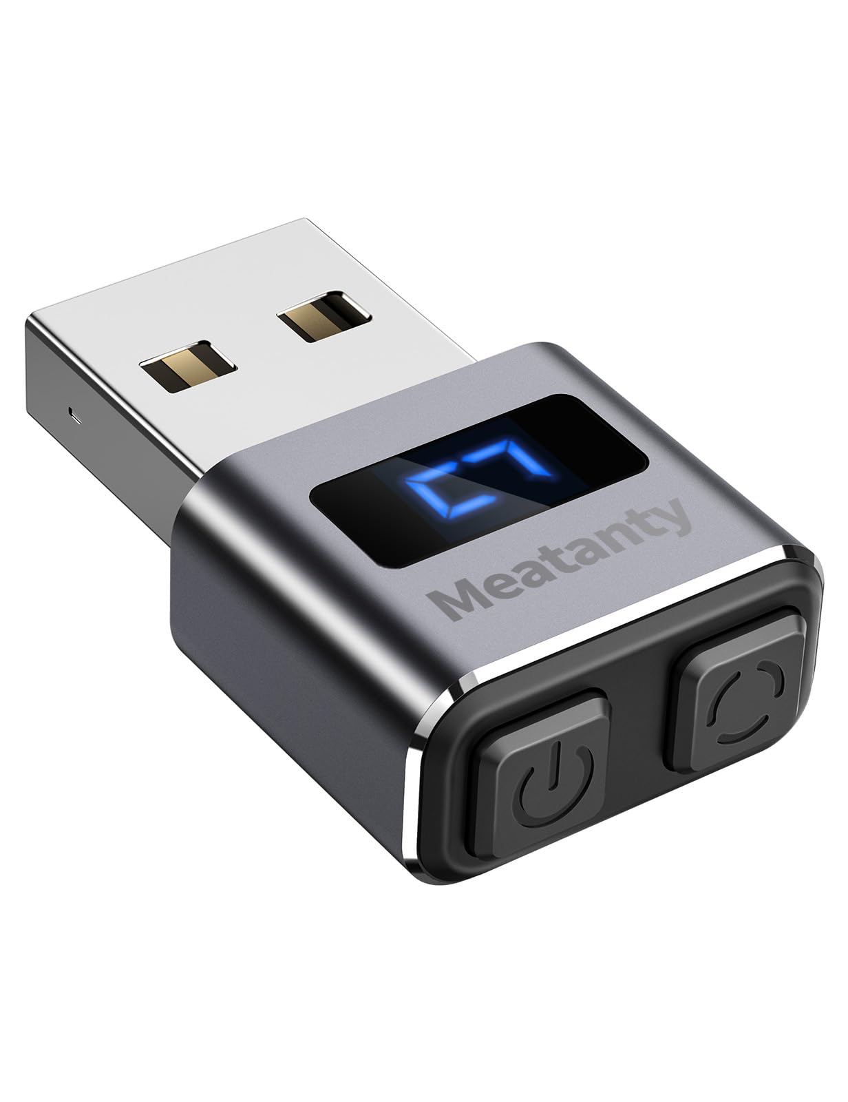 Meatanty Metal Tiny Mouse Jiggler, Usb Mouse Mover Undetectable, Automatic Wiggler With Screen, 3 Modes Mouse Moving Device, Min