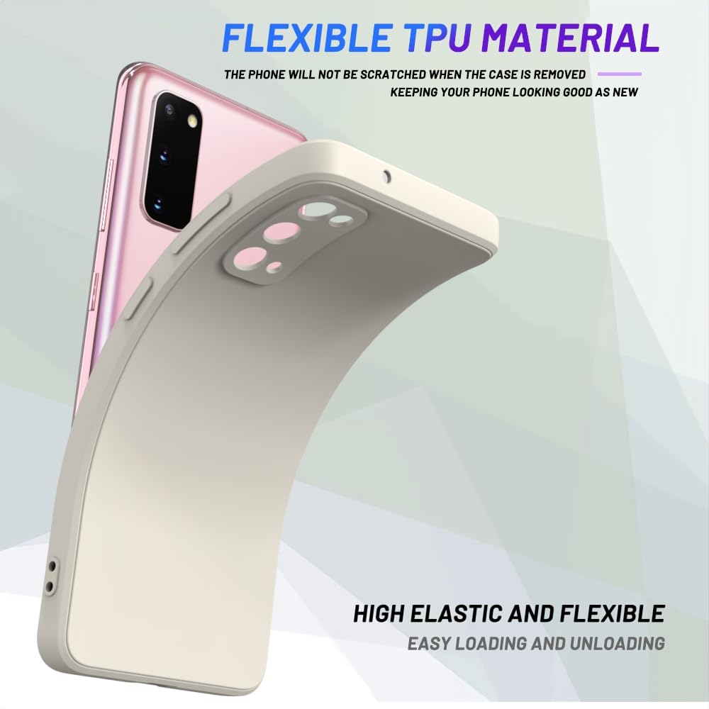 Wogroo For Samsung Galaxy S20 Case White, Scratch Resistant With Soft Touch, Slim Thin Phone Cover For Samsung Galaxy S20