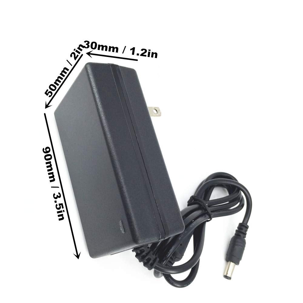 Dzydzr 48W 80 250V Ac To Dc 12V 4A Wall Adapter Dc Power Supply + 1 Female To 2 Male Dc Splitter Y Cable + 5.5Mm X 2.1Mm Dc Fema