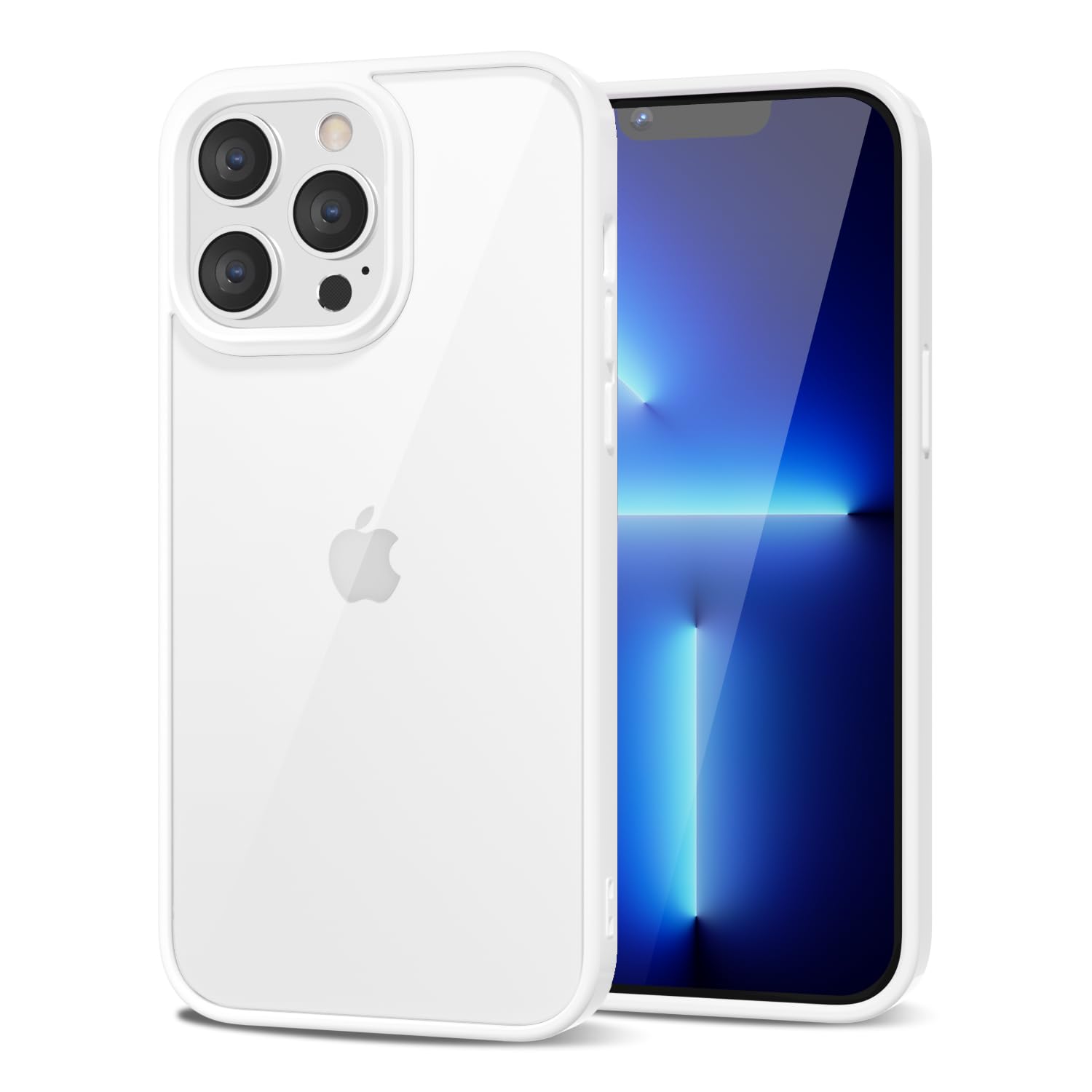 Loeoel For Iphone 13 Pro Max Case Clear, Transparent Hybrid 13 Pro Max Phone Case [Hard Plastic & Soft Silicone Bumper] Acrylic