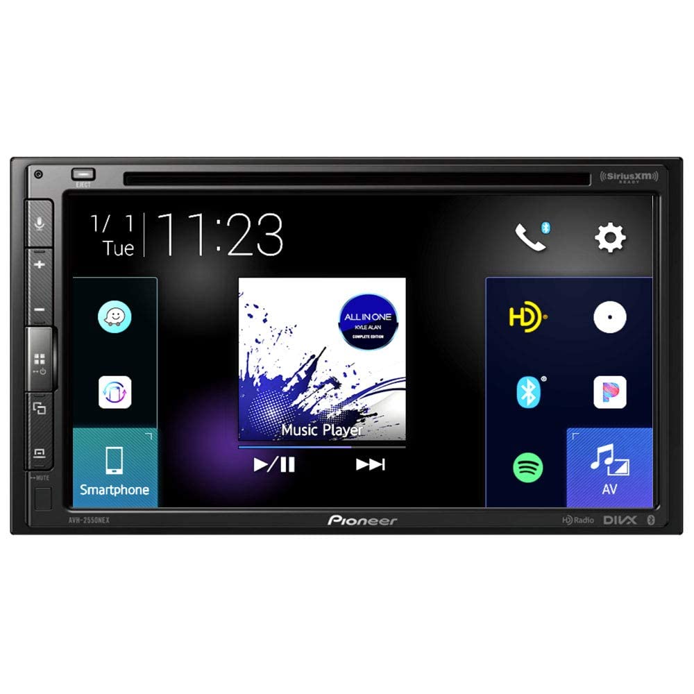 Pioneer Car Avh2550Nex 6.8 In Apple Carplay, Android Auto, Bluetooth, And Siriusxm Ready   Multimedia Dvd Receiver