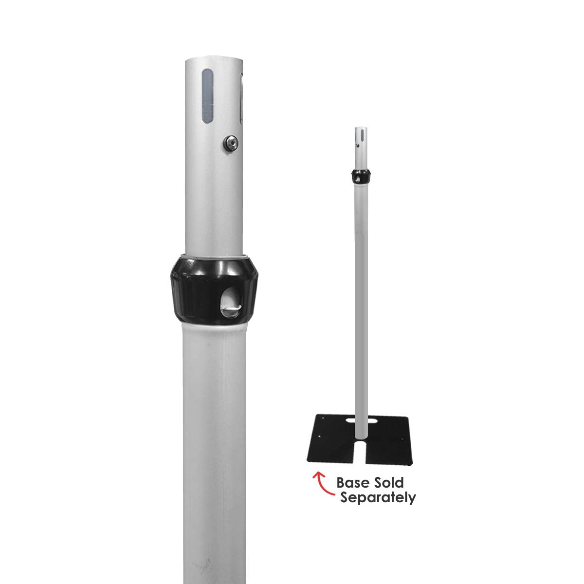 Urquid Linen, (4 7 Ft Tall Adjustable Upright Pipe And Drape Hardware For Event Decoration, Backdrops, Photobooths, Tradeshow