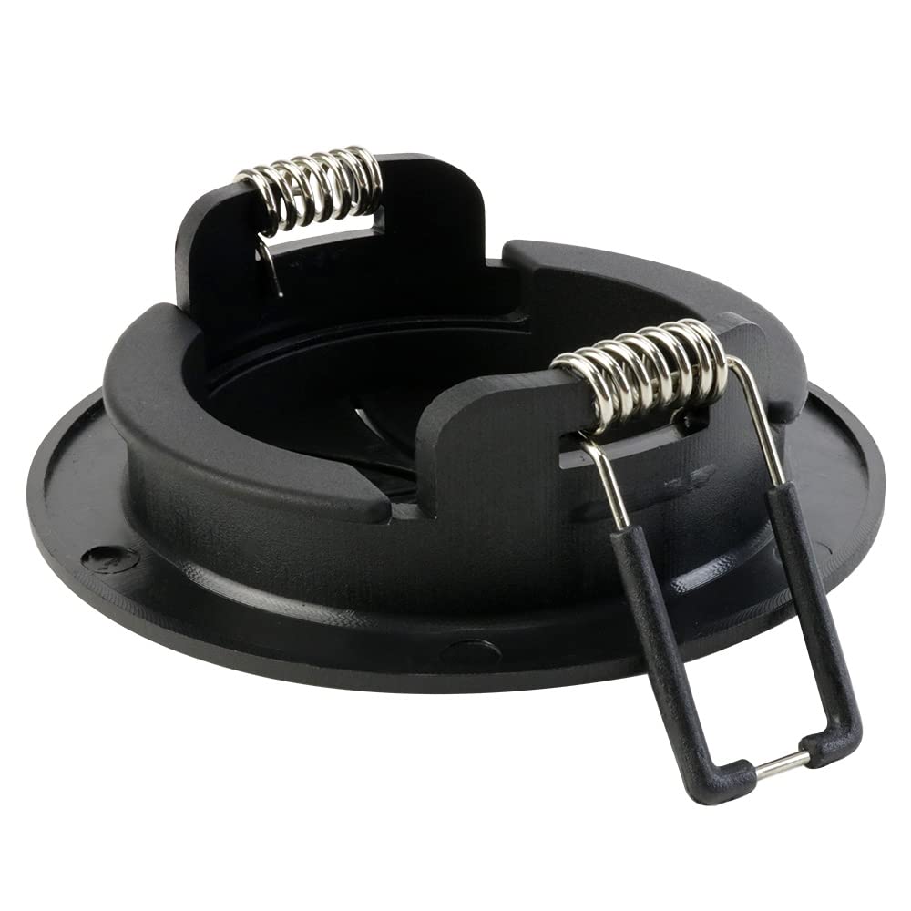 Construct Pro Speedy Spring Lock Cable Pass Through Port | 2 Inch Diameter | Black Con6061Spz