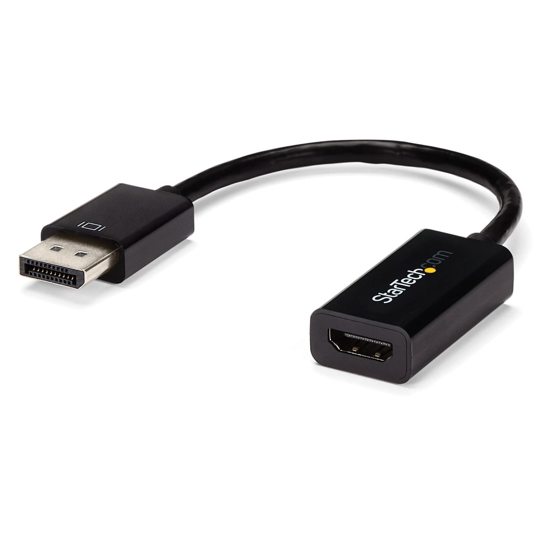 StarTech.com DisplayPort to HDMI Adapter - 4K 30Hz Active DisplayPort to HDMI Video Converter - DP to HDMI Monitor/TV/Display Ca