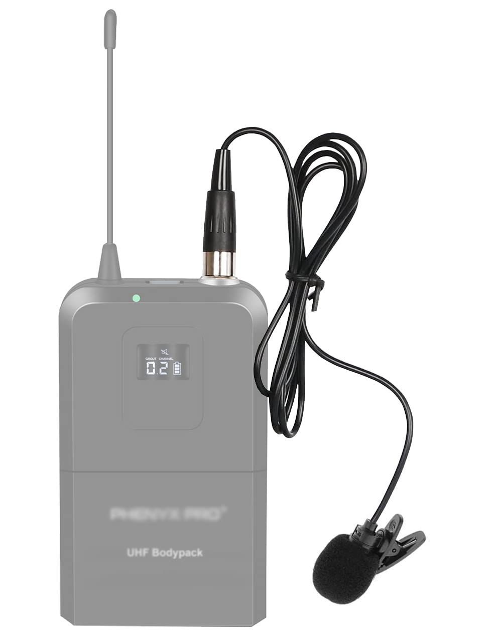 Todlinkoc Lavalier Lapel Microphone With Mini Xlr Jack, Hand Free Clip On Lapel Mic Compatible With Wireless Mic System Uhf Body