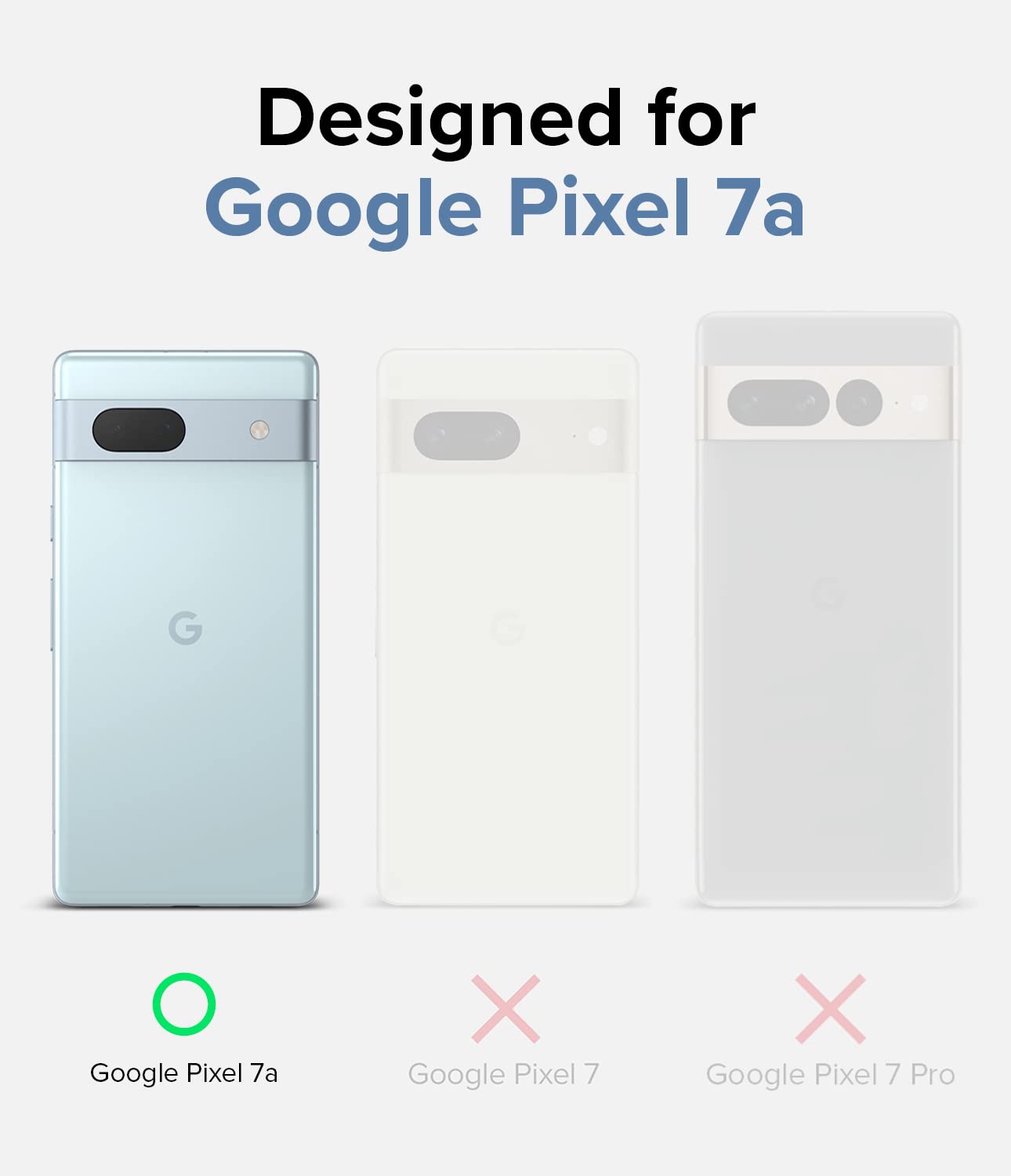 Ringke Fusion [Oil & Dirt Resistant] Compatible With Google Pixel 7A Case, Anti-Fingerprint Technology Prevents Oily Smudges Pho