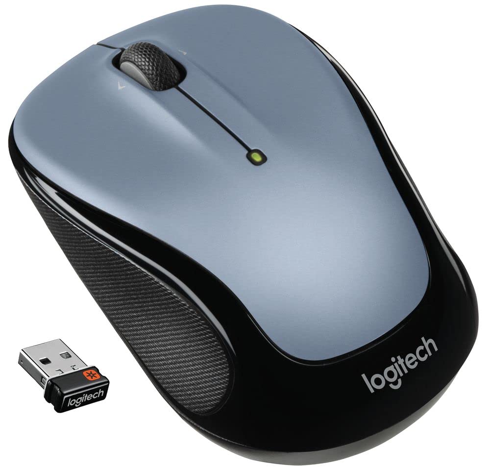 Logitech Wireless Mouse M325 With Designed For Web Scrolling   Light Silver