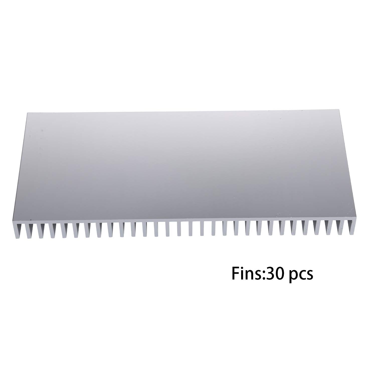 Awxlumv Large Led Aluminum Heatsink 200 X 220 X 18Mm / 7.87 X 8.66 X 0.7 Inch Cooler 30 Fins Heat Sink Board