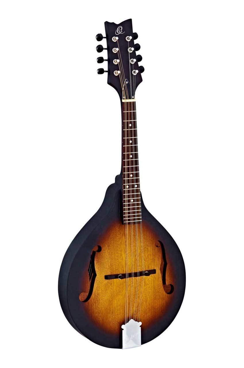 Ortega Guitars, 8-String A-Style Series Mandolin, Right, Chrome (RMA5VS)