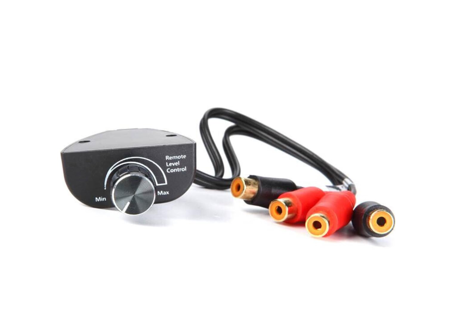 Scosche Universal RCA Bass Boost Controller Knob for Car Audio Amplifier Subwoofer   Car Speaker Amp Remote Volume Control   Gain Level Controller