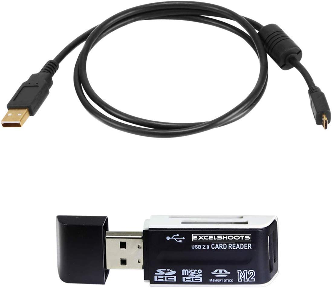 Excelshoots Usb Cable Fits Canon Eos 90D, M50 Digital Dslr Camera, G9 X, G9 X Mark Ii, Sx620 Hs, Sx720 Hs, Sx730 Hs, Eos M5, Eos M6 Type A Fast Data Transfer Usb Cable With Gold Plated Connectors