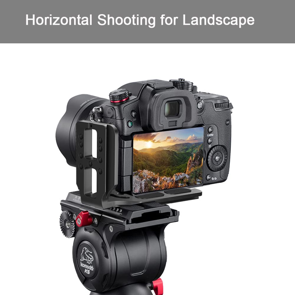 Dslr Camera L Bracket Vertical Horizontal Switching Tripod Quick Release Plate Compatible With Canon Nikon Sony Dji Osmo Ronin Z