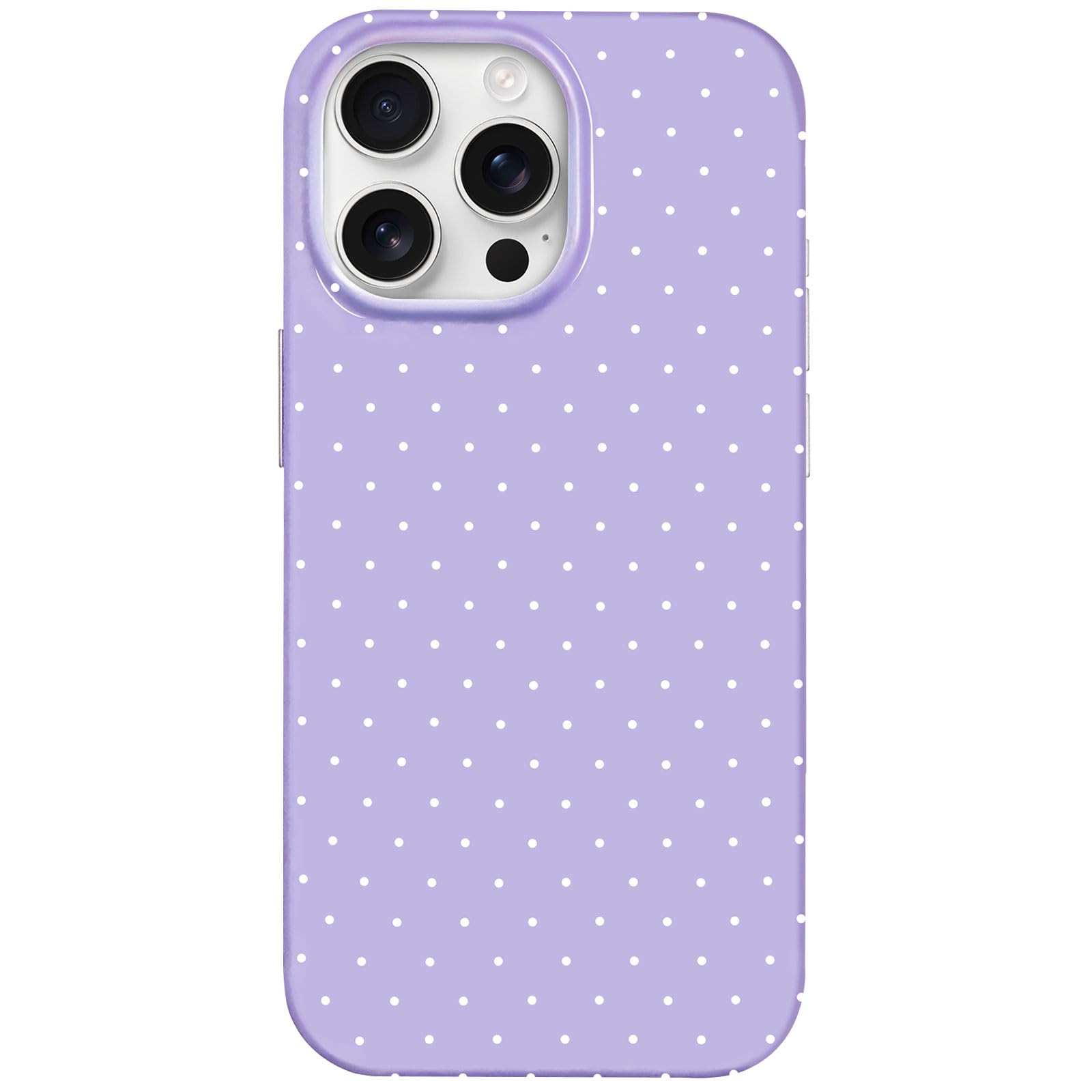Hython for iPhone 16 Pro Max Case Cute Polka Dot Aesthetic Design Simple Cover 6.9, Thin Slim Anti-Scratch Soft TPU Bumper Shock